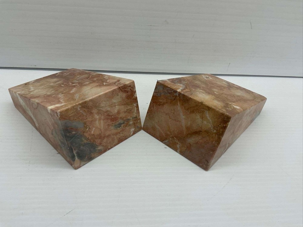 Marble Bookends 1 Pair Decorative Bookends Book Ends