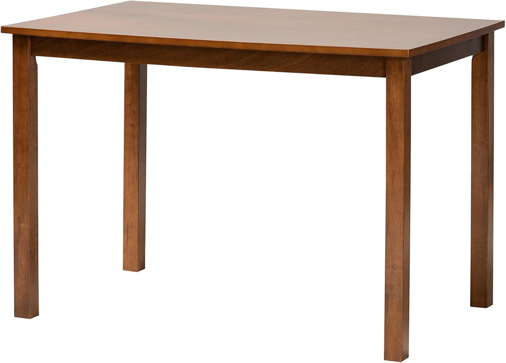 Eveline Walnut Brown Dining Table - Chic & Versatile Design for Any Space