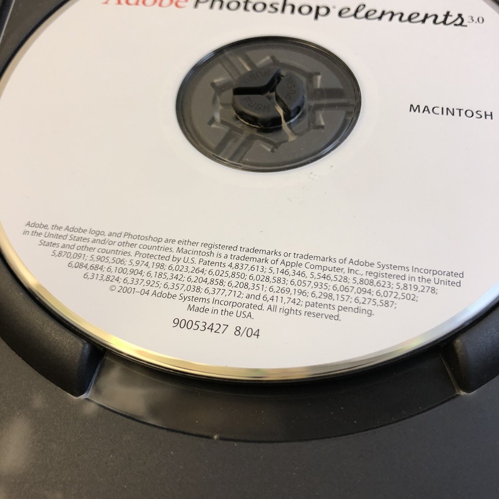 Adobe Premier Elements 3.0 PC 2004 1 Disc + Serial Code Number Macintosh Version