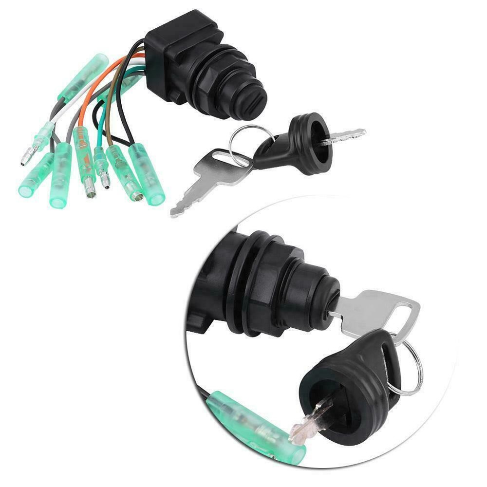 37110-92E01 Outboard Ignition Switch + 2 Keys Assembly Replacement Fit Suzuki