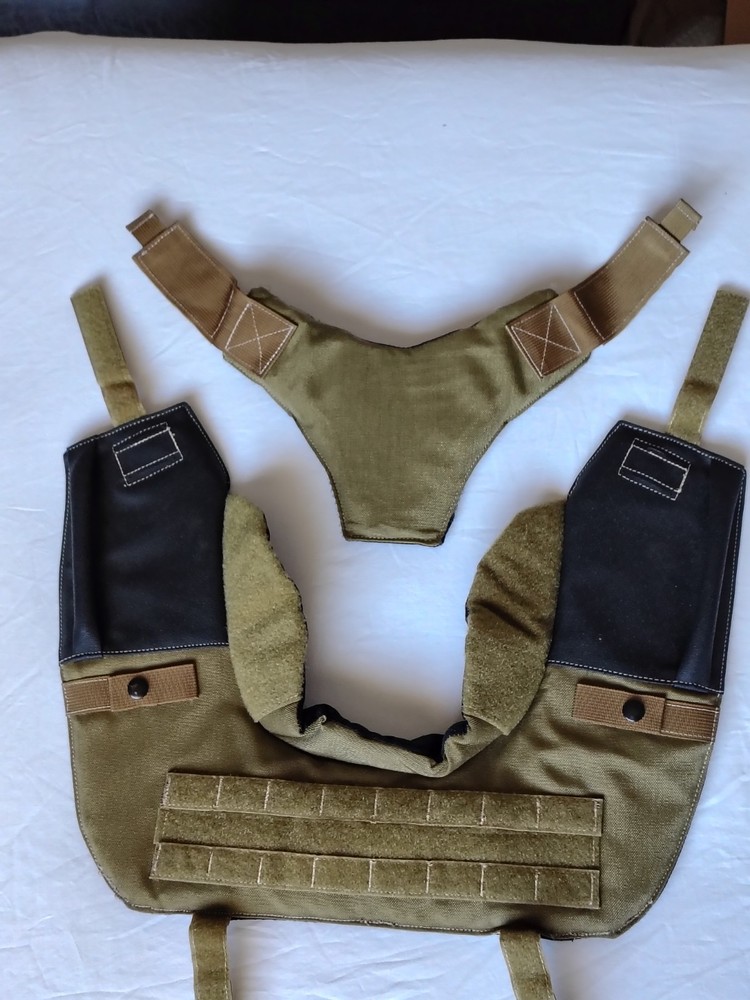 Modular Armor System Shoulder Carrier And Throat Protection