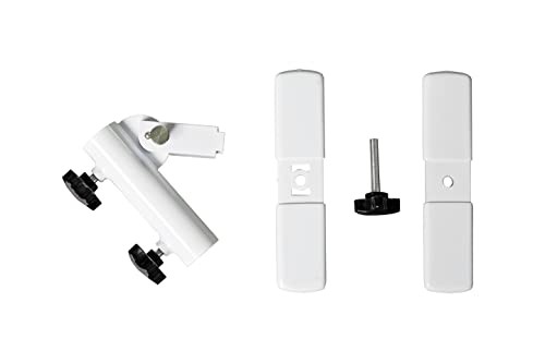 | Flagpole Accessory Holder | Attaches Directly to Patio or Deck Railing White