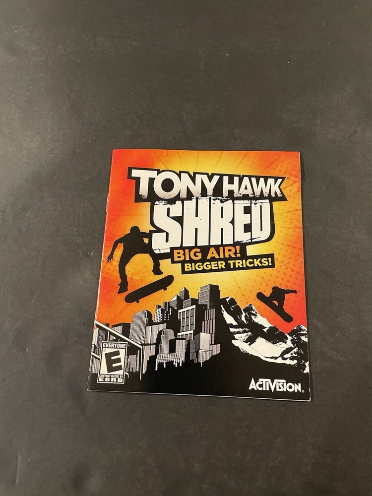 tony hawk shred ps3 Manual Only