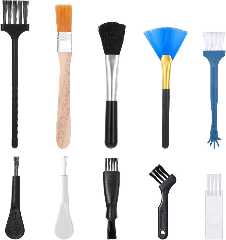 10 Pack Mini Anti-Static Keyboard Cleaning Brushes Nylon Dust Removal Kit