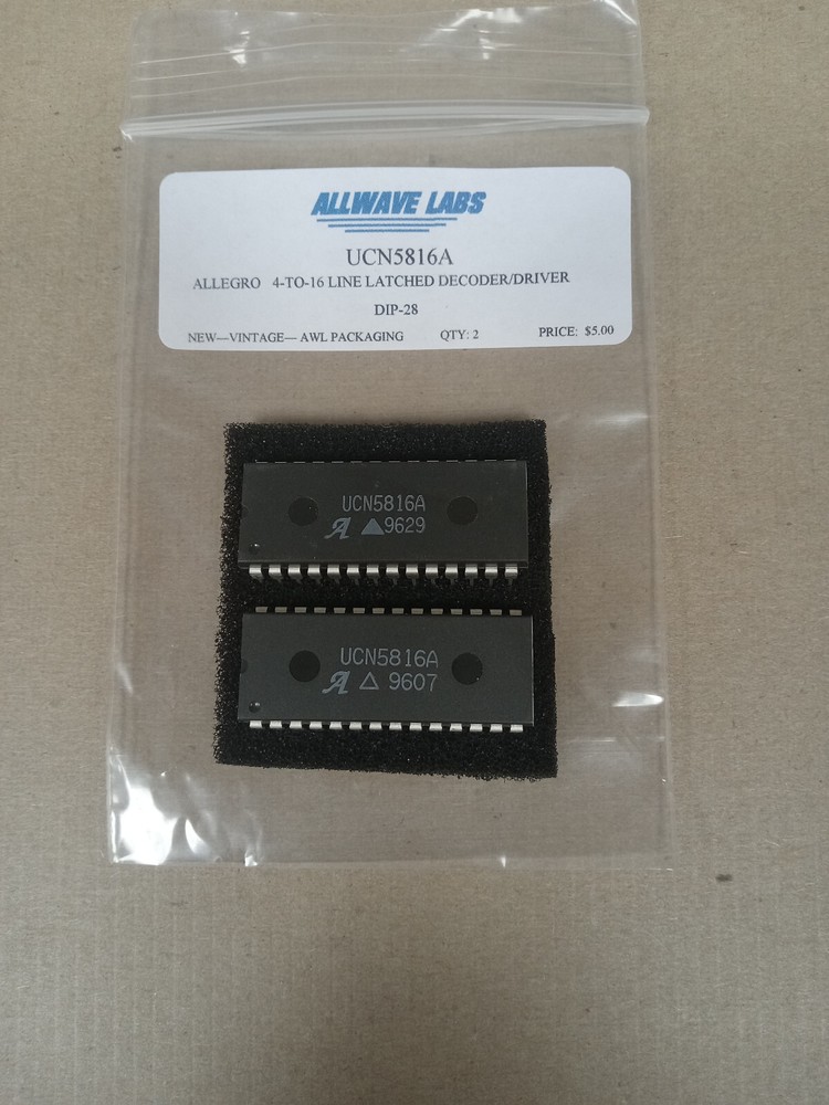 UCN5816A         4-TO-16 LINE LATCHED DECODER/DRIVER