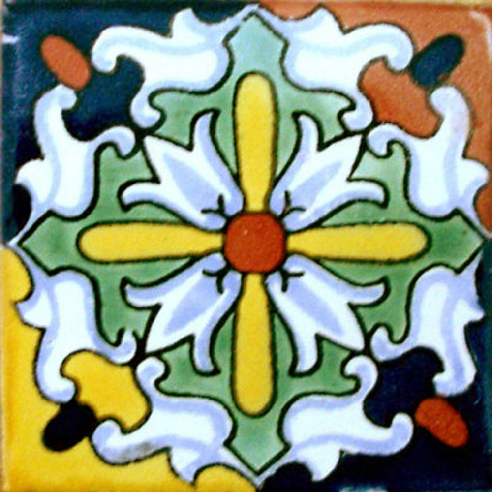 #C084 MEXICAN CERAMIC HANDMADE TALAVERA TILE SETS