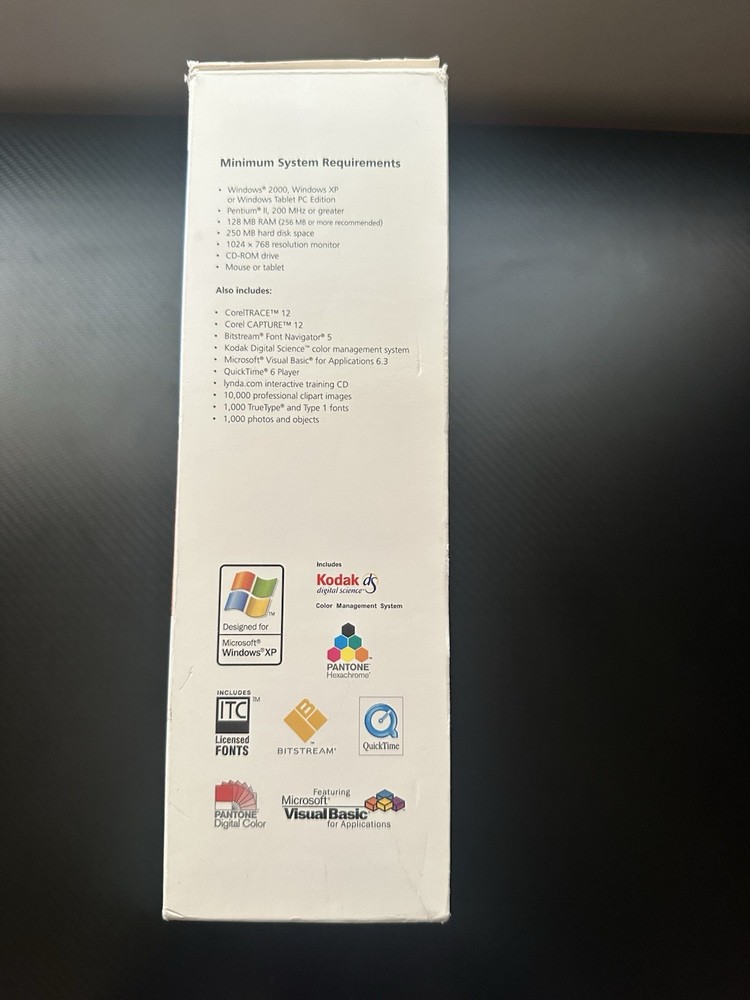 Corel CorelDRAW Graphics Suite 12 Upgrade CD for Windows 2000 XP
