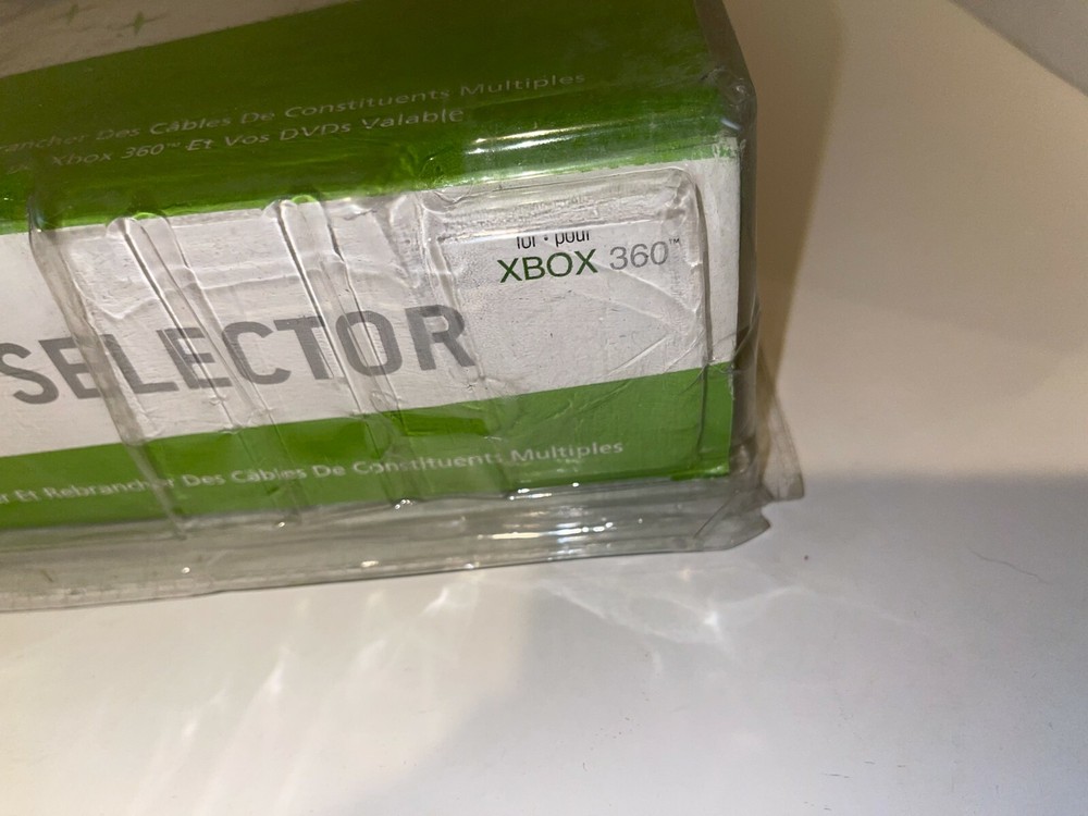 Intec wireless AV selector Xbox 360 Storage AV Switch 4 input component or RCA