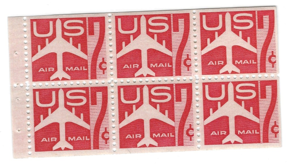Stamp US C60a, Booklet Pane, MNH