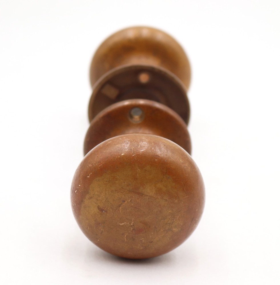 Vintage Concentric Bronze Passage Door Knob Set