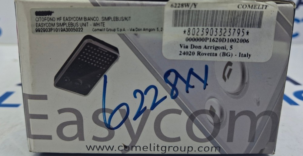 Comelit 6228W/Y Easycom Audio Only Handsfree Sation for SBC2/SBC