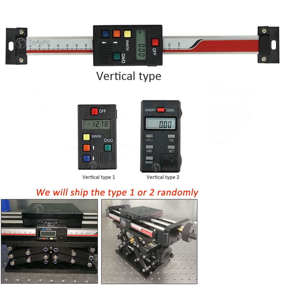 LCD Display Linear Scale Vertical Digital Readout 100~600mm Milling Lathe Bench