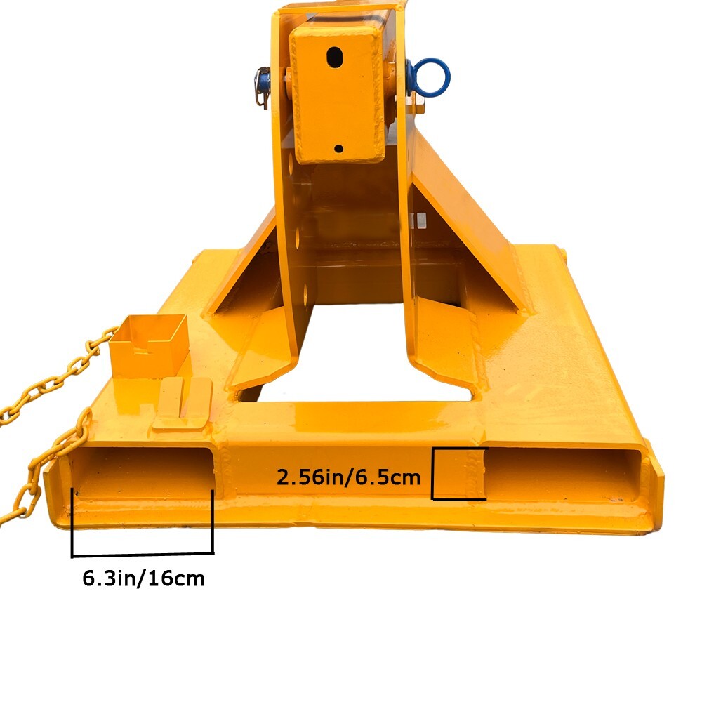 4400lb Fork Extension Mobile Crane Lifting Hoist Jib Boom Hook Angle Adjustable