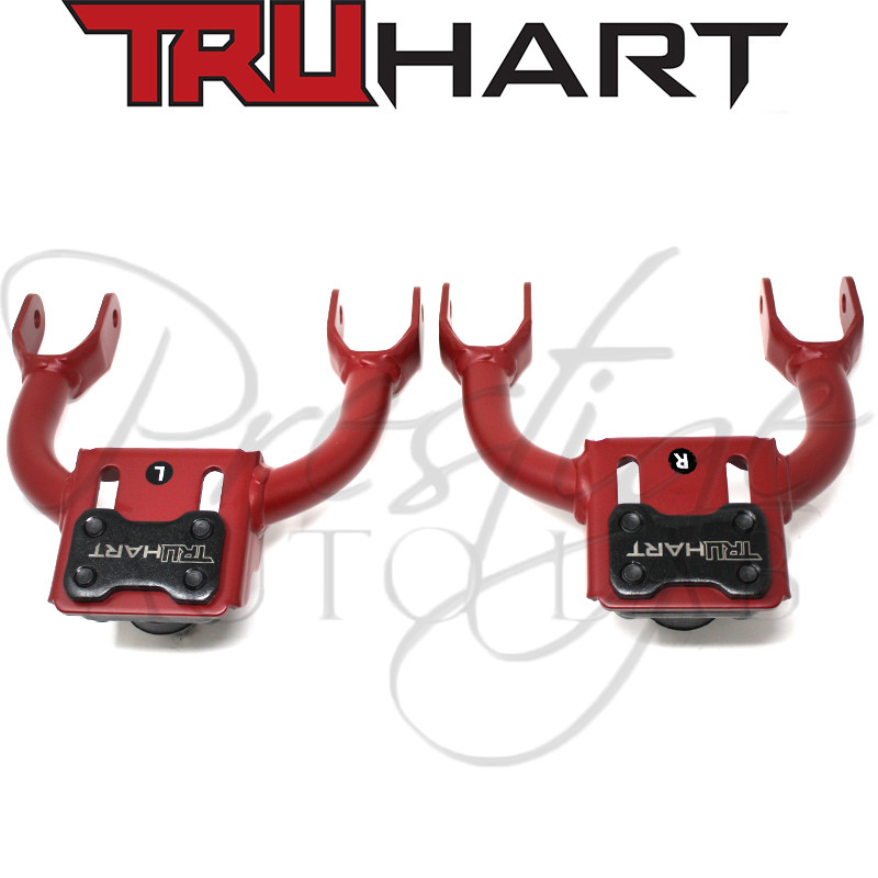 TruHart Front Adjustable Upper Camber Control Arms for Integra 94-01 DC2 EG RED