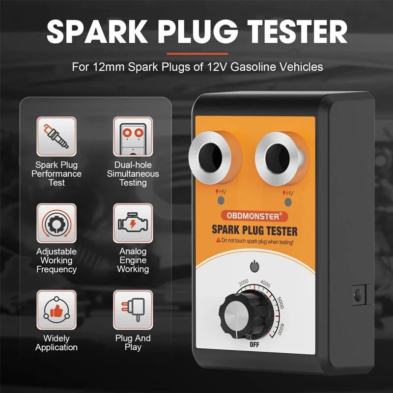 Car Spark Plug Tester Ignition Plug Analyzer Car Engine Ignition Coil Diagnostic
