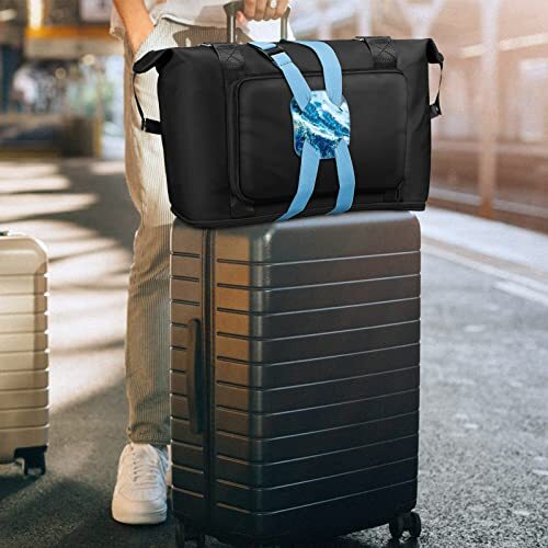 Luggage Strap, Bag Bungee Suitcase Adjustable Elastic Strap Belt Travel