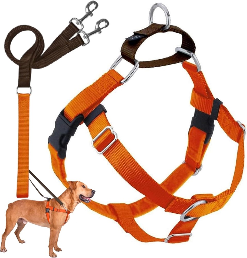 Freedom No Pull Dog Harness Adjustable Harness & Leash Set Easy Walking &