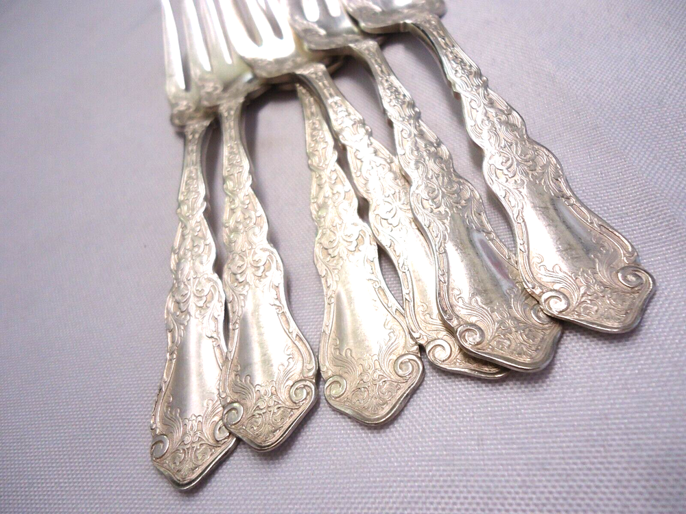 ROGERS AA PAT.JULY9.07 SILVERPLATE FORK 6-pieces