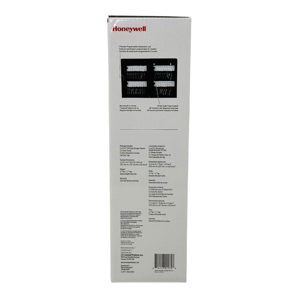 Honeywell 40 Key Storage Cabinet with Programmable Combination Lock Black