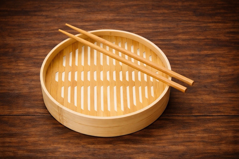 Our Place Bamboo Steamer, Chopsticks Set