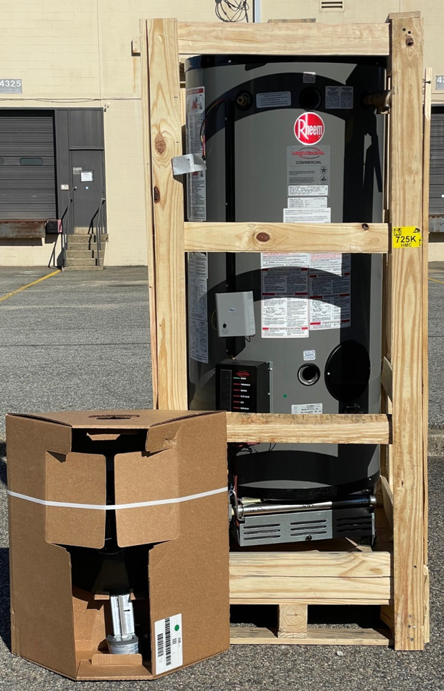 NEW Rheem Heavy Duty 72 Gallon NG Natural Gas Commercial Water Heater  G72-250A
