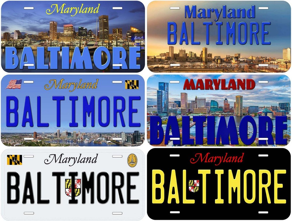 Baltimore Maryland Novelty Car License Plate