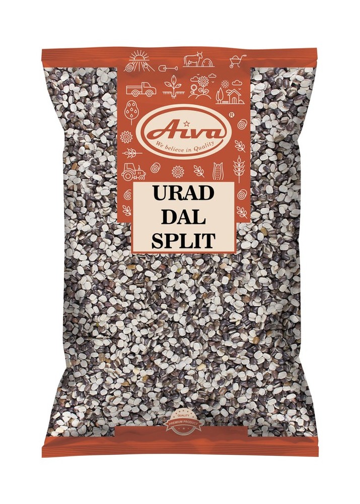 Aiva Urad Split Black Gram (Urad Black Split Dal) | 4 lb