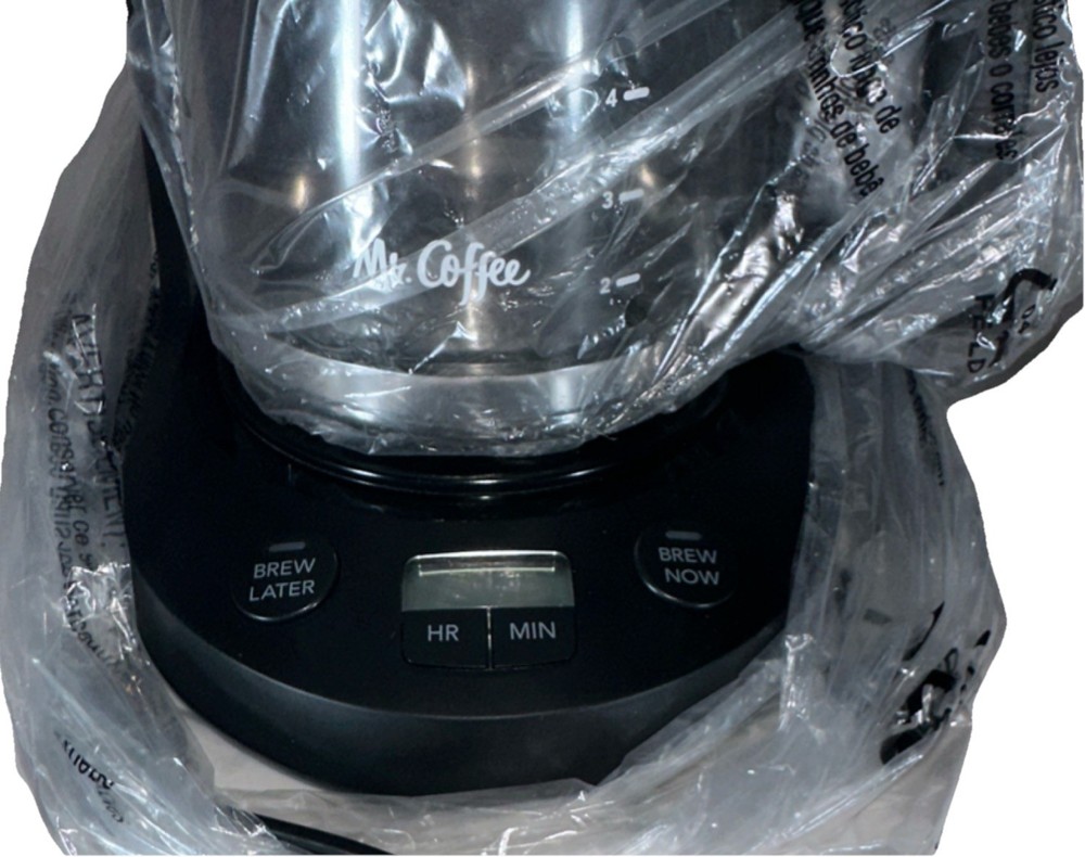 Mr. Coffee 5-Cup Programmable Filter Coffee Maker Black Pause-and-Serve Digital