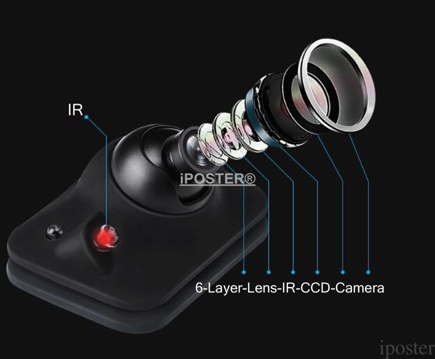 HD 170° CCD Car Front View Side View Blind Spot Camera Waterproof Night Vision