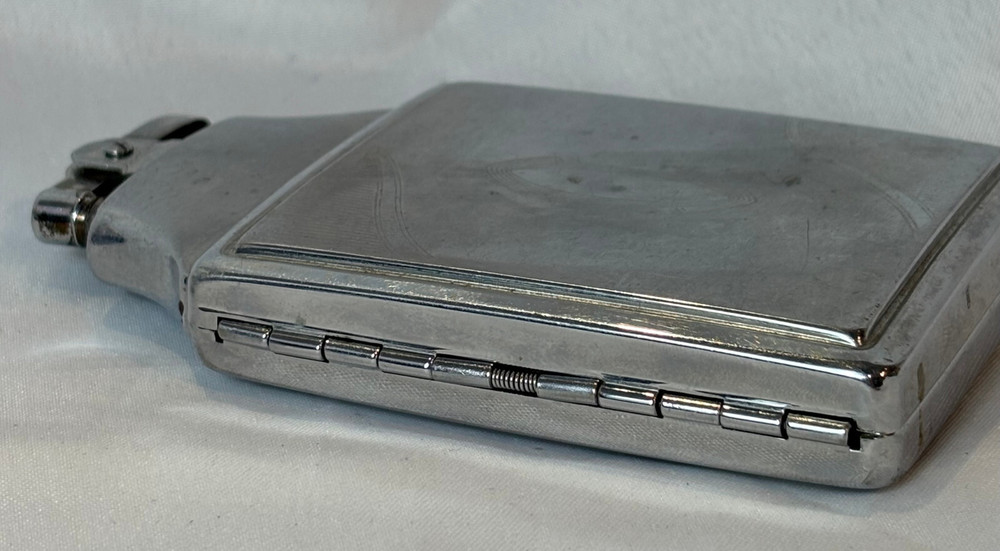 Vtg Ronson Mastercase Lighter Cigarette Case Combo