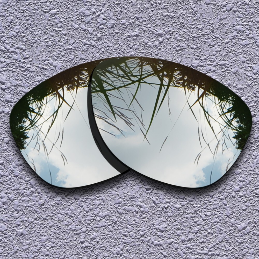 Silver Titanium Replacement Lenses For-Oakley Moonlighter OO9320 Polarized