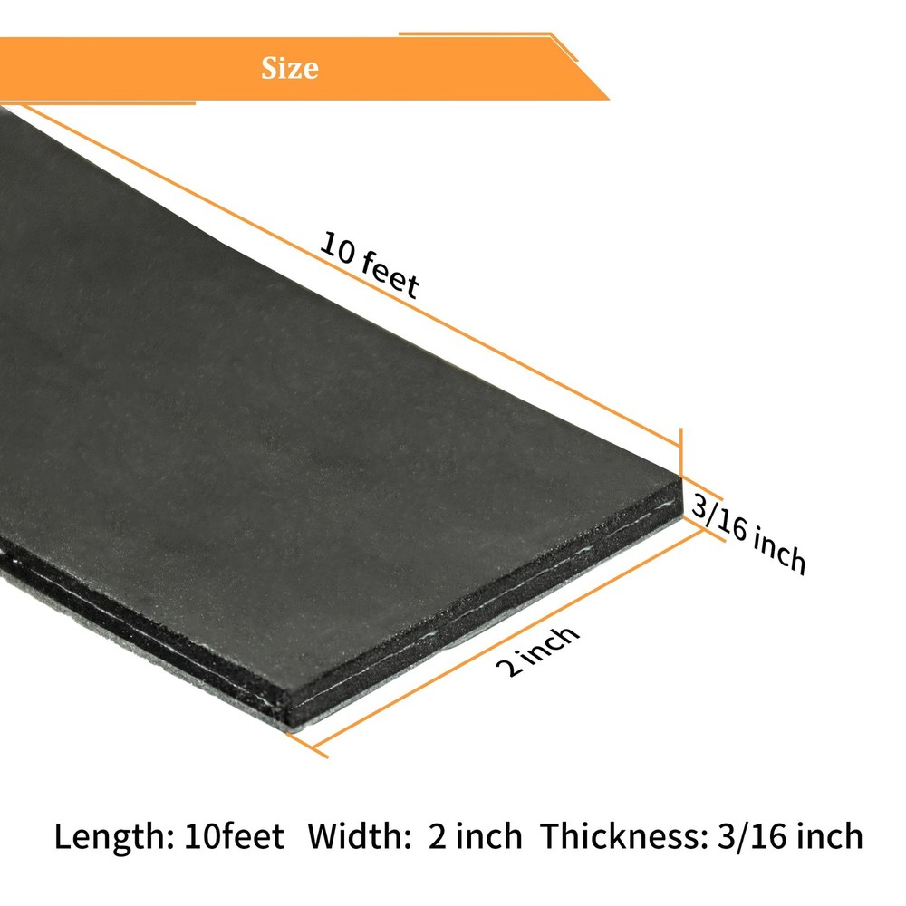 Adhesive Reinforced Solid Rubber Sheets, Rolls & Strips Cloth Inserted 3/16 (...