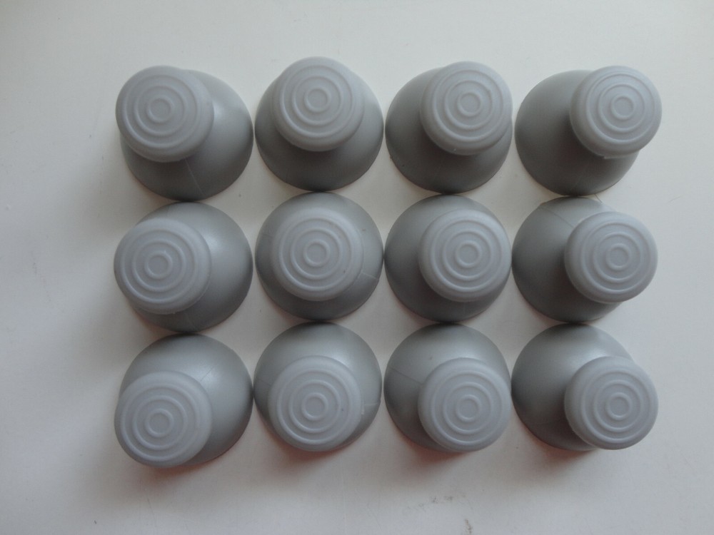 LOT (12) GAMECUBE controller analog joystick cap gray replacement