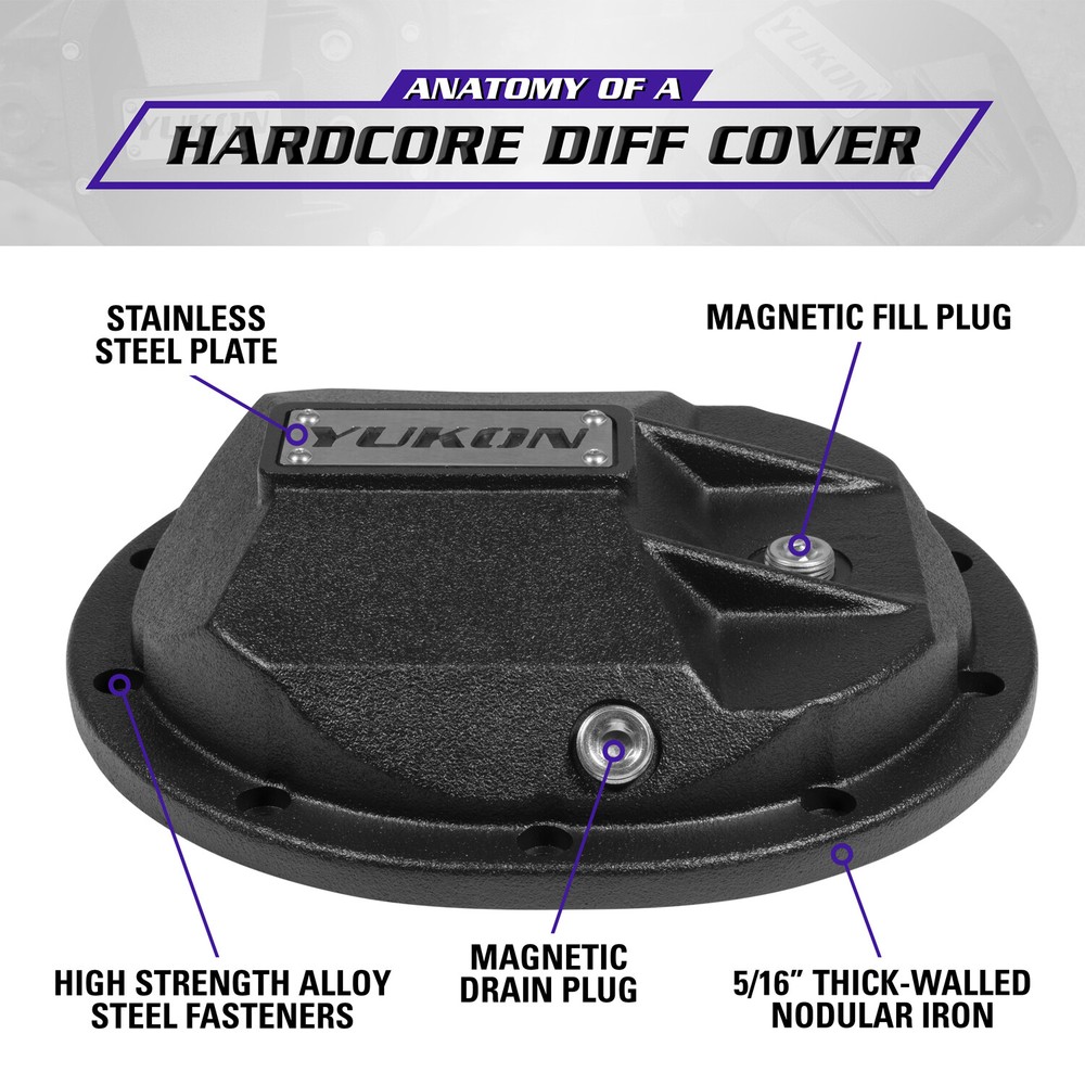 Yukon Hardcore Diff Cover for Chrysler 8.25 Rear Differential