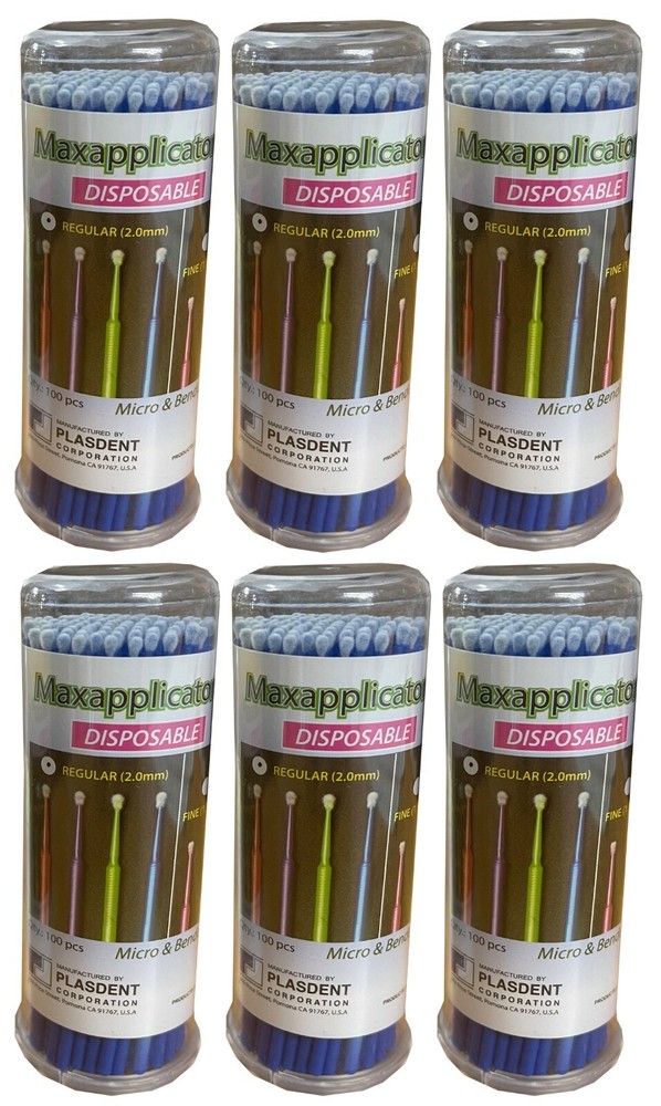Dental Microbrush Applicator 600 pcs (Fine or Regular) Tips