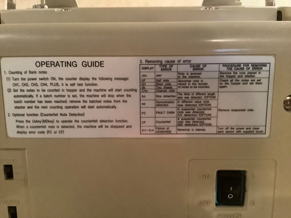 Hedman Note Counter HC-329