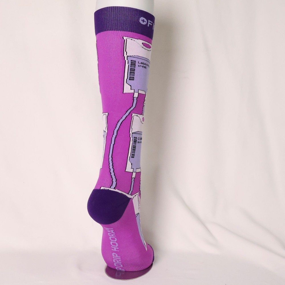 Figs Purple Compression Socks Size L