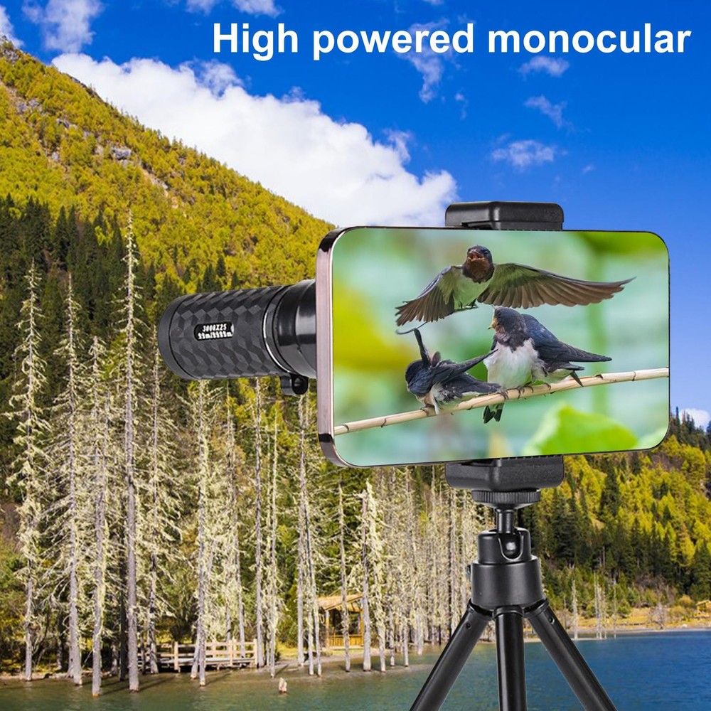 High Light Transmittance Low Night Vision Adjustable HD Monocular, 10-20x