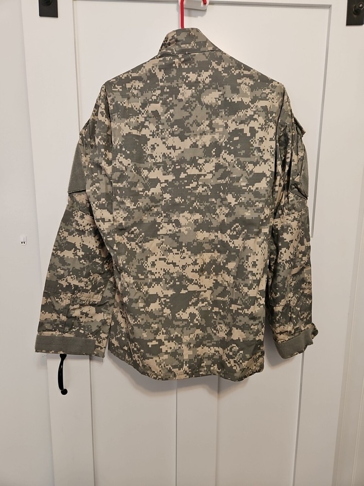 Army Combat Uniform Coat Mens Small Regular Digital Camo Read Description