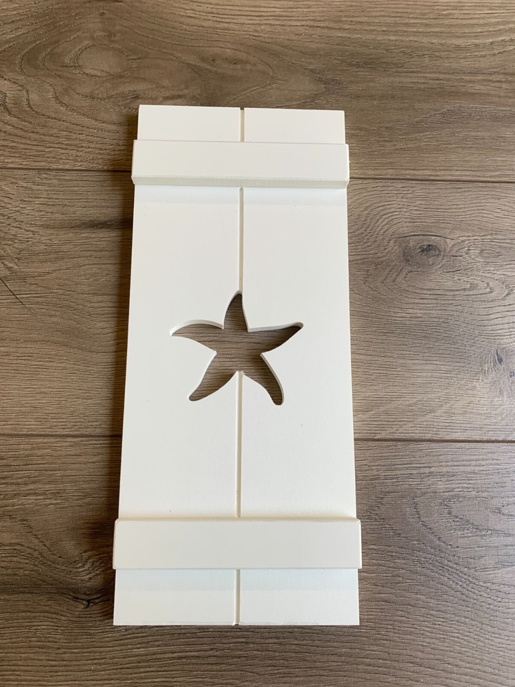 Custom Starfish Shutter, PVC Exterior Shutter, Sold Individually
