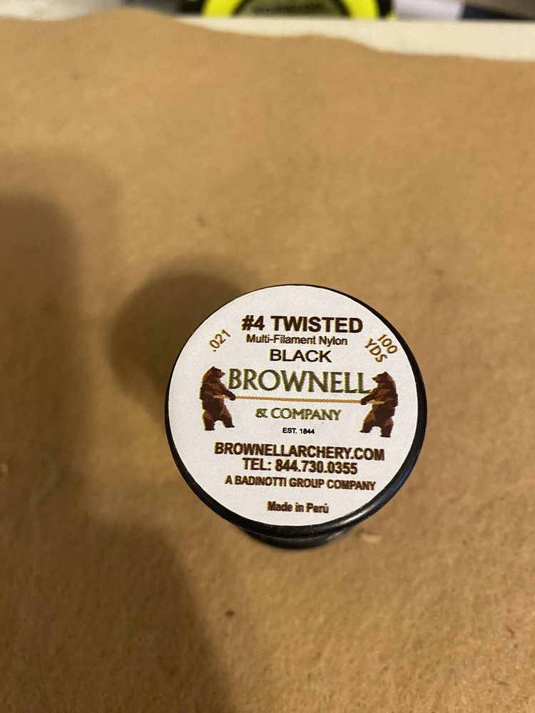 Brownell #4 Black Nylon Serving Jig Spool Bowstring Material