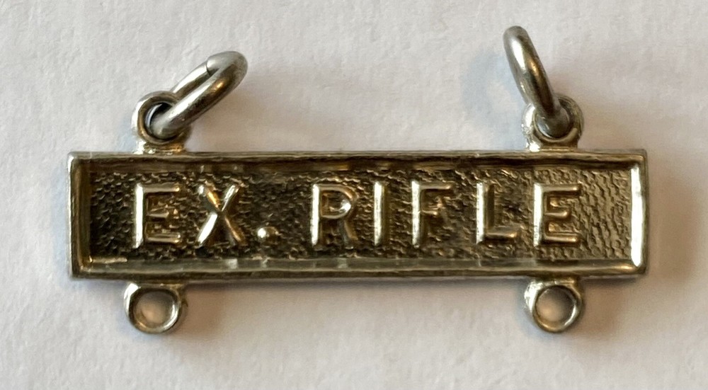 EX. RIFLE Qual Bar for Marine Corps Basic Qualification Badge USMC Weapons