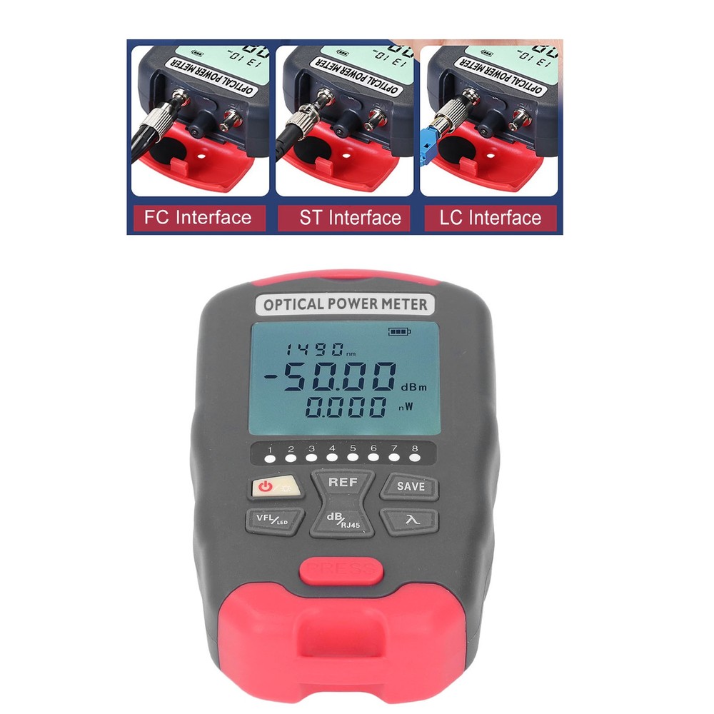 Optical Fiber Power Meter Network Optic Tester Communication Engineering Spares