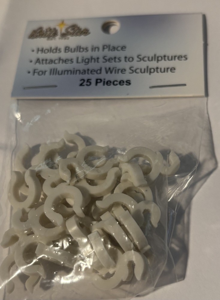 Brite Star 100 Ct Wireframe Replacement Clips