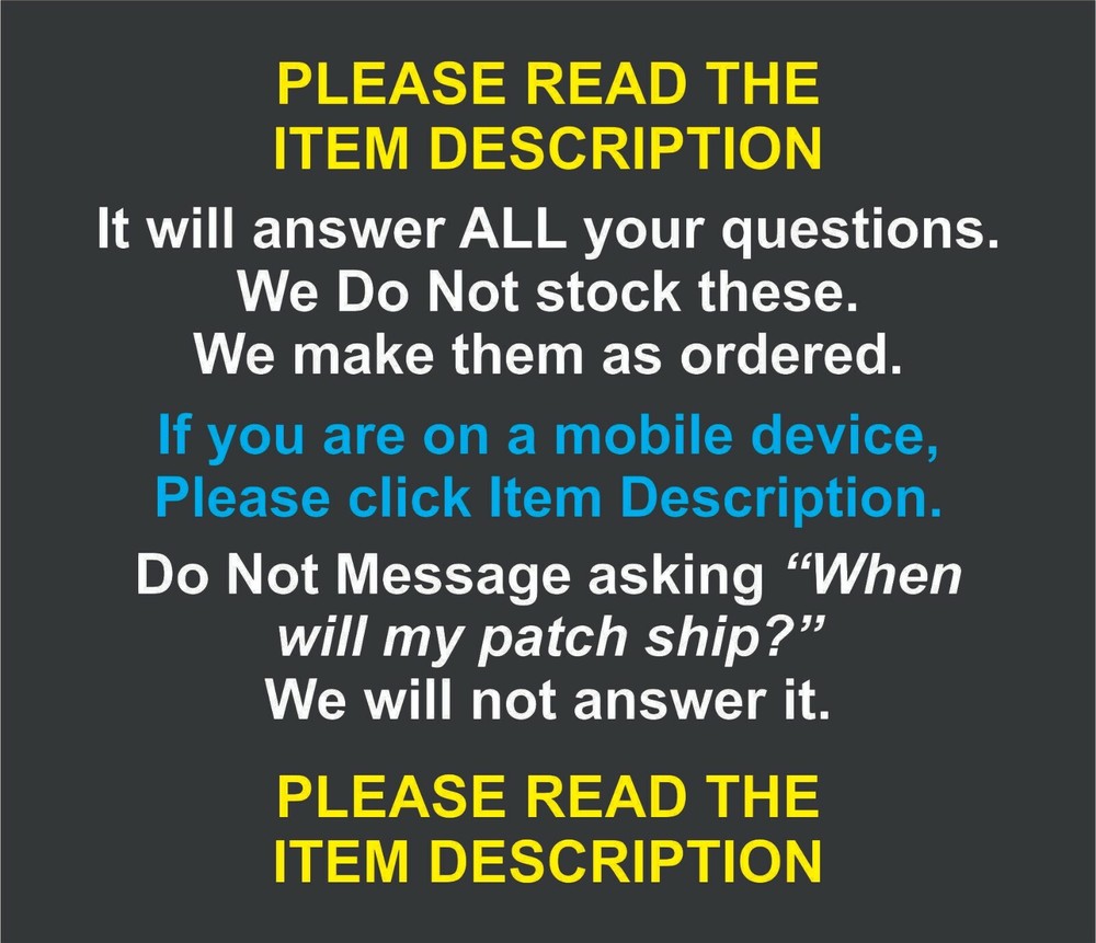 HUGE EMBROIDERED ROLLING STONES EAGLE JET BACK PATCH (Please Read Ad)