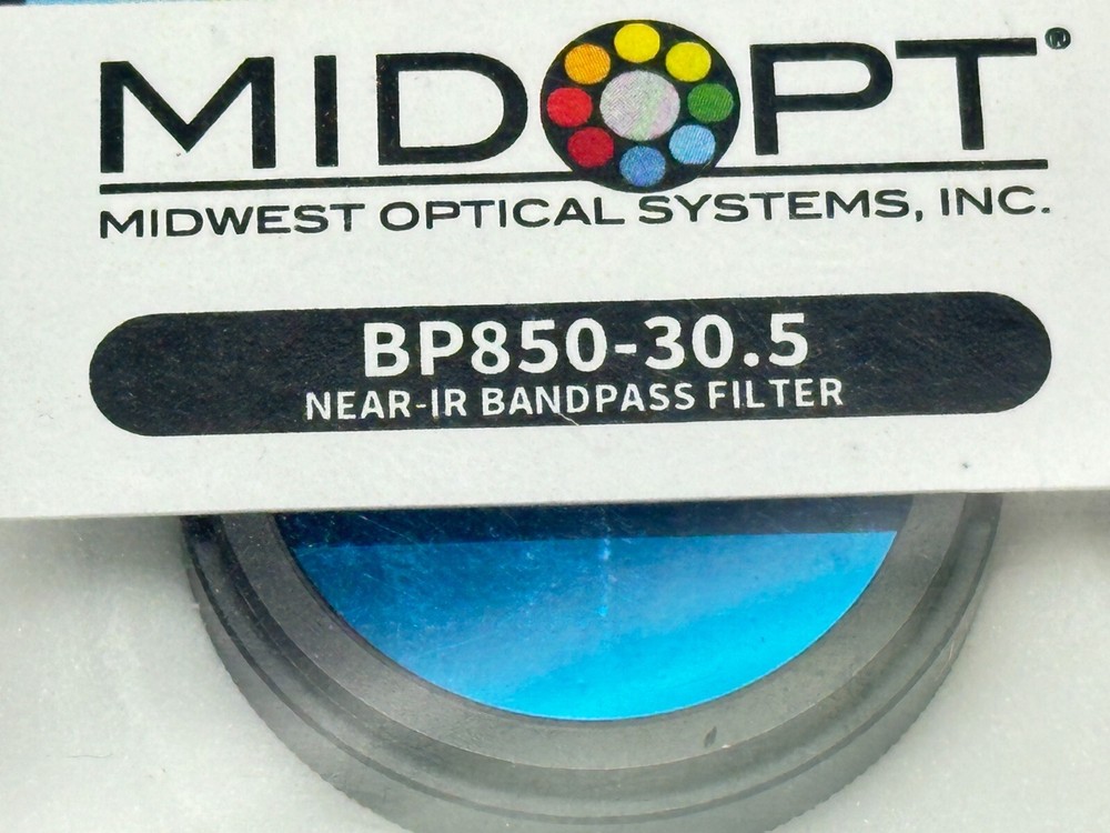 MidOpt BP850-30.5 Broad Bandwidth NIR Bandpass Filter M30.5x0.5