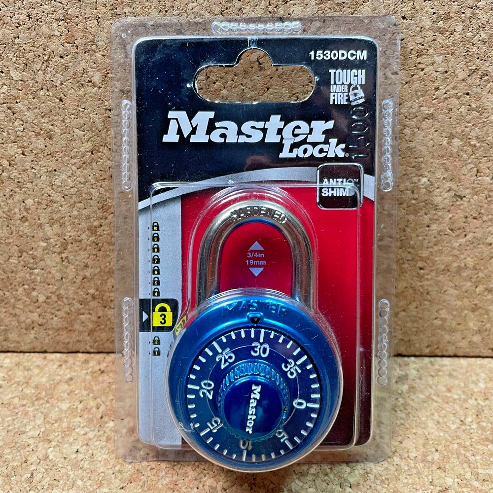 Master Lock X-treme Combination Lock - 1530DCM - Blue