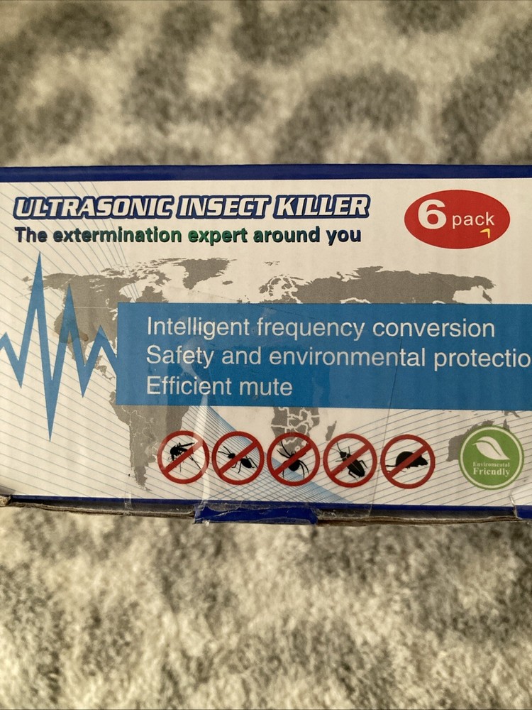 Ultrasonic Insect Killer 6 Pack Intelligent Frequency Conversion