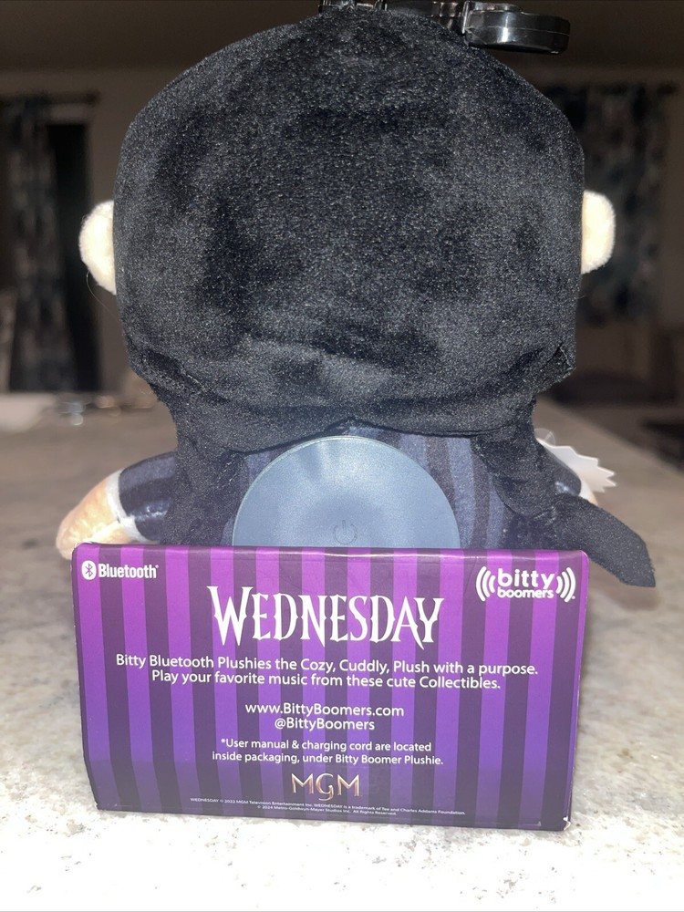 Bitty Boomers Wednesday Bluetooth Plush Speaker