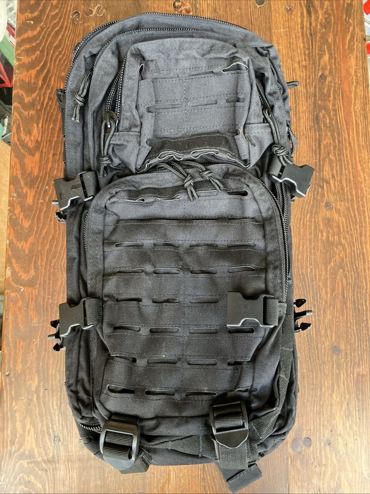 Mil-tec Assault Backpack Small No. 14002602 Black Bag B25